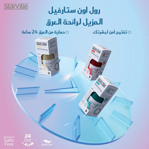 Starville Whitening Roll-On Deodorant with a mixture of natural scents 60 ml - Starville